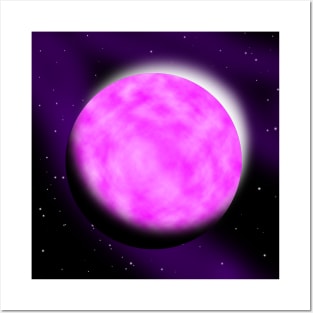 Pink planet Posters and Art